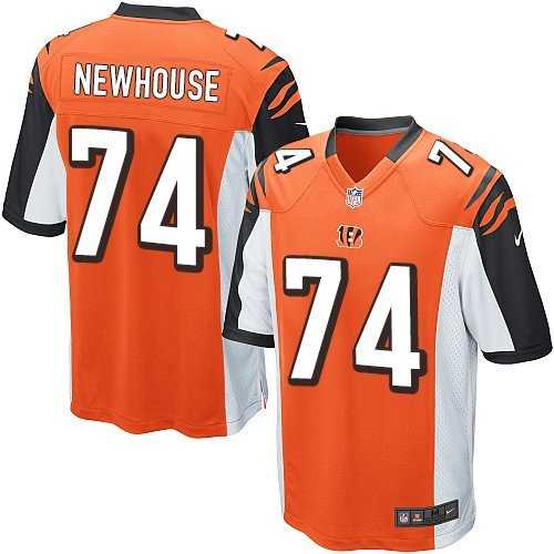 Nike Men & Women & Youth Bengals #74 Newhouse Orange Team Color Game Jersey