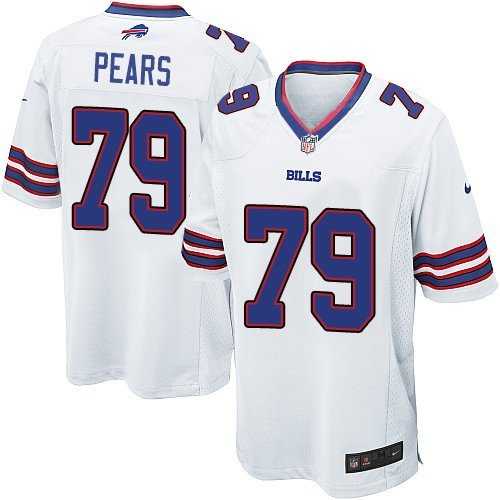 Nike Men & Women & Youth Bills #79 Pears White Team Color Game Jersey