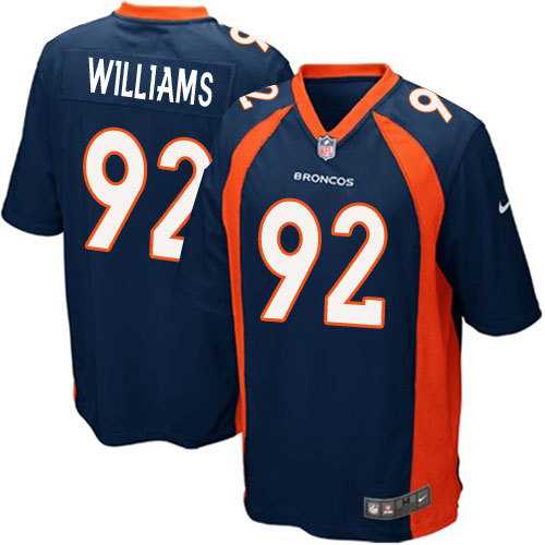 Nike Men & Women & Youth Broncos #92 Sylvester Williams Navy Blue Team Color Game Jersey