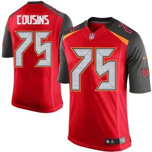 Nike Men & Women & Youth Buccaneers #75 Cousins Red Team Color Game Jersey