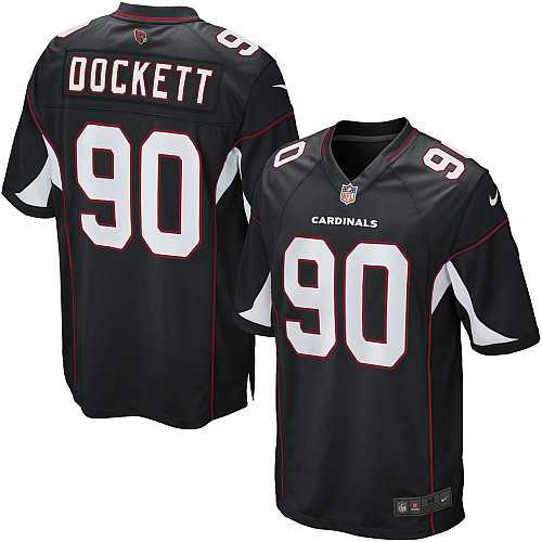 Nike Men & Women & Youth Cardinals #90 Dockett Black Team Color Game Jersey
