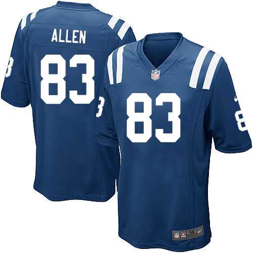 Nike Men & Women & Youth Colts #83 Dwayne Allen Blue Team Color Game Jersey