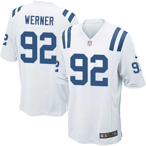 Nike Men & Women & Youth Colts #92 Bjoern Werner White Team Color Game Jersey