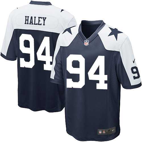 Nike Men & Women & Youth Cowboys #94 Haley Thanksgiving Navy Blue Team Color Game Jersey