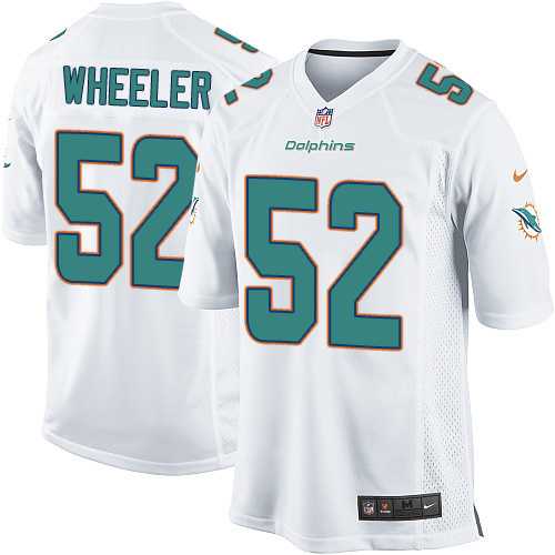 Nike Men & Women & Youth Dolphins #52 Wheeler White Team Color Game Jersey