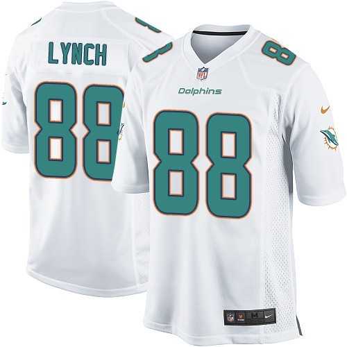 Nike Men & Women & Youth Dolphins #88 Lynch White Team Color Game Jersey