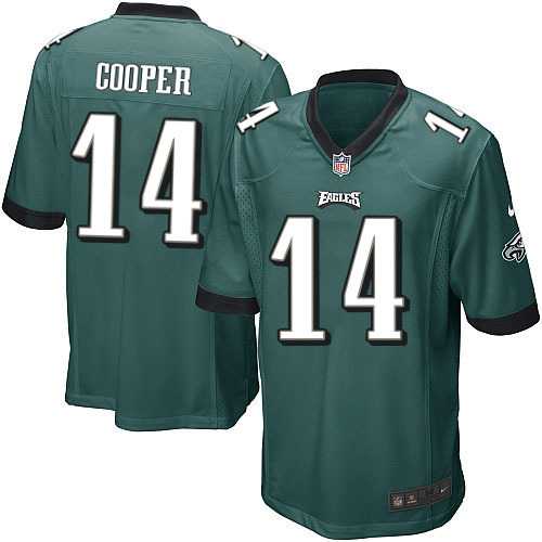 Nike Men & Women & Youth Eagles #14 Riley Cooper Green Team Color Game Jersey