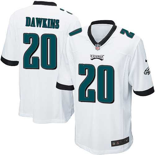 Nike Men & Women & Youth Eagles #20 Brian Dawkins White Team Color Game Jersey