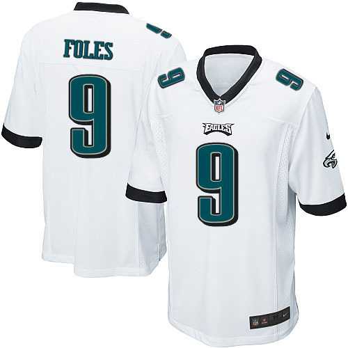 Nike Men & Women & Youth Eagles #9 Foles White Team Color Game Jersey