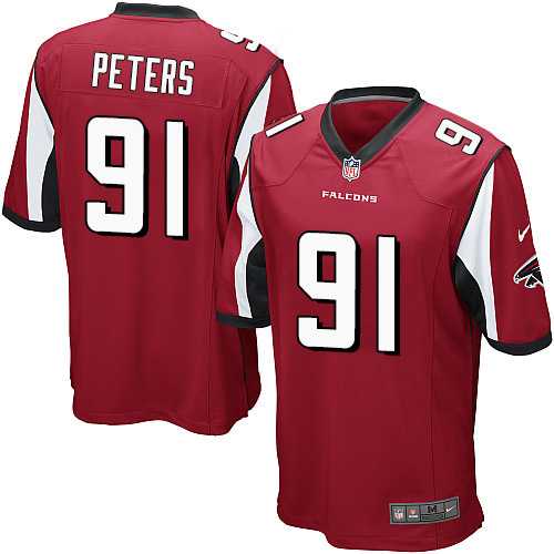 Nike Men & Women & Youth Falcons #91 Peters Red Team Color Game Jersey