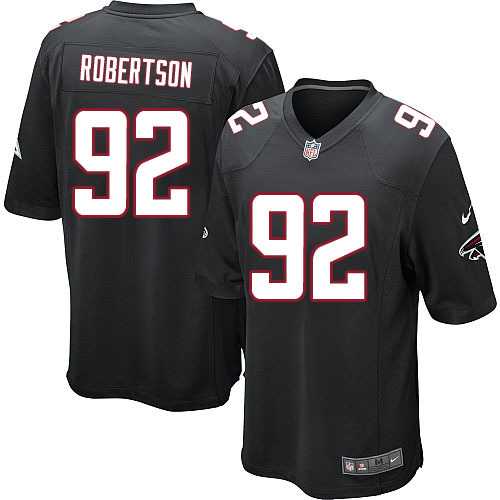 Nike Men & Women & Youth Falcons #92 Robertson Black Team Color Game Jersey