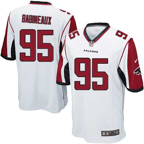 Nike Men & Women & Youth Falcons #95 Babineaux White Team Color Game Jersey