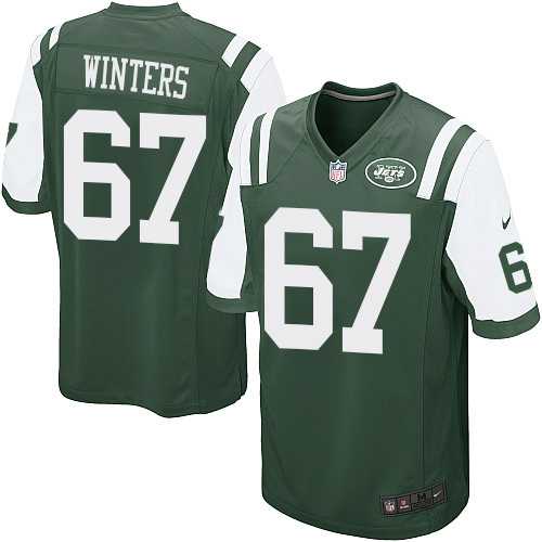 Nike Men & Women & Youth Jets #67 Winters Green Team Color Game Jersey