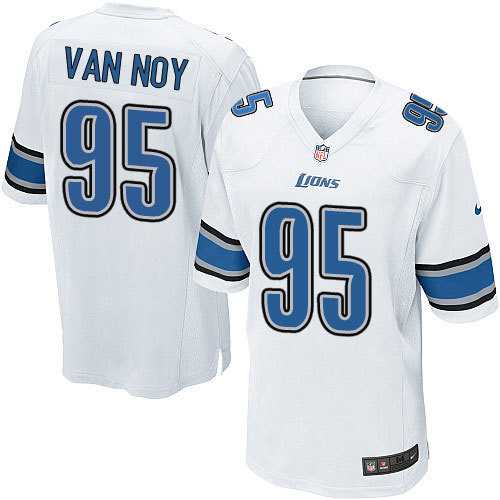 Nike Men & Women & Youth Lions #95 Wan Noy White Team Color Game Jersey