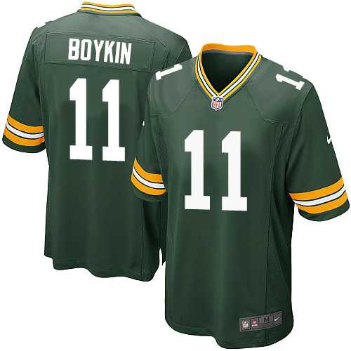 Nike Men & Women & Youth Packers #11 Boykin Green Team Color Game Jersey
