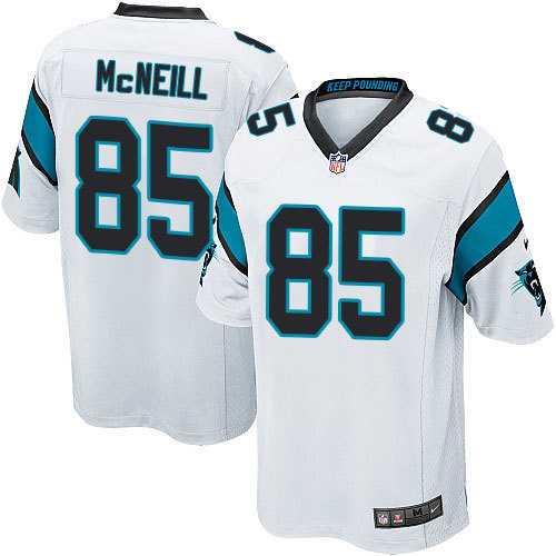 Nike Men & Women & Youth Panthers #85 McNeill White Team Color Game Jersey