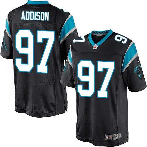 Nike Men & Women & Youth Panthers #97 Addison Black Team Color Game Jersey