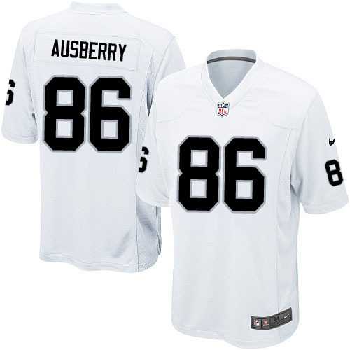 Nike Men & Women & Youth Raiders #86 Ausberry White Team Color Game Jersey