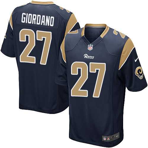 Nike Men & Women & Youth Rams #27 Giordano Navy Team Color Game Jersey