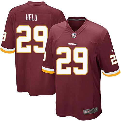 Nike Men & Women & Youth Redskins #29 Helu Red Team Color Game Jersey