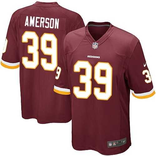 Nike Men & Women & Youth Redskins #39 Amerson Red Team Color Game Jersey