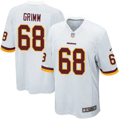 Nike Men & Women & Youth Redskins #68 Grimm White Team Color Game Jersey