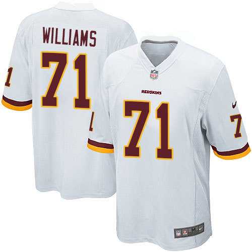 Nike Men & Women & Youth Redskins #71 Trent Williams White Team Color Game Jersey