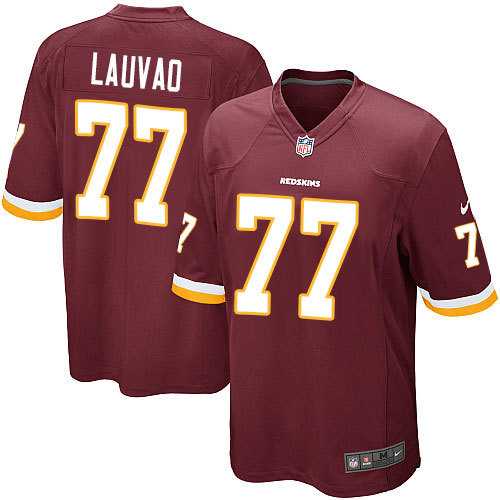 Nike Men & Women & Youth Redskins #77 Lauvao Red Team Color Game Jersey