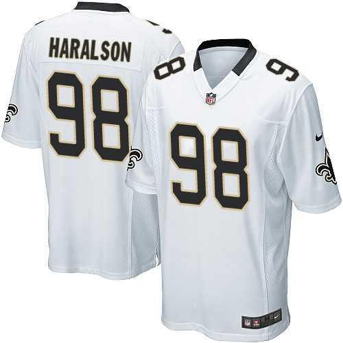 Nike Men & Women & Youth Saints #98 Maralson White Team Color Game Jersey