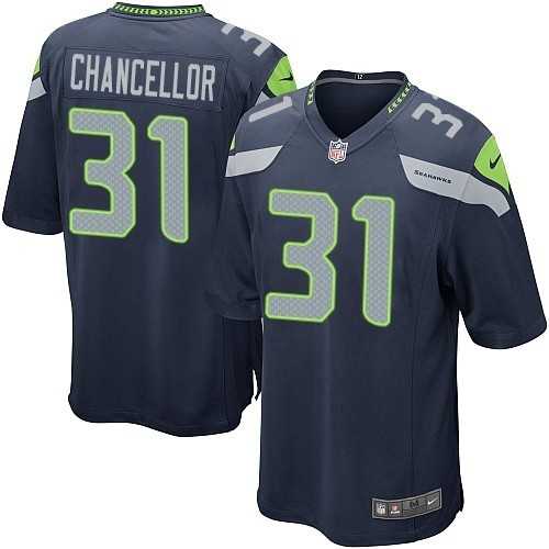 Nike Men & Women & Youth Seahawks #31 Kam Chancellor Navy Blue Team Color Game Jersey