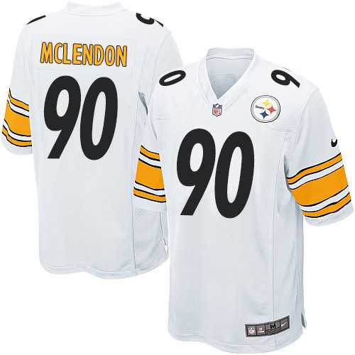 Nike Men & Women & Youth Steelers #90 Mclendon White Team Color Game Jersey