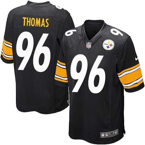 Nike Men & Women & Youth Steelers #96 Thomas Black Team Color Game Jersey