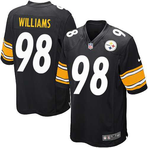 Nike Men & Women & Youth Steelers #98 Williams Black Team Color Game Jersey