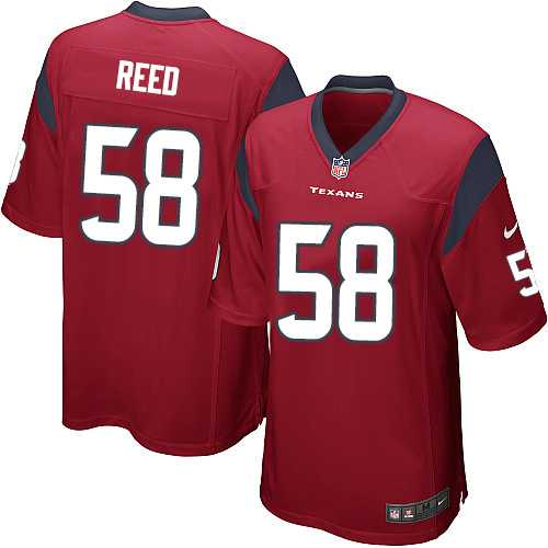 Nike Men & Women & Youth Texans #58 Reed Red Team Color Game Jersey