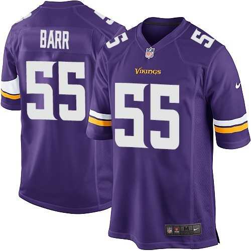 Nike Men & Women & Youth Vikings #55 Anthony Barr Purple Team Color Game Jersey