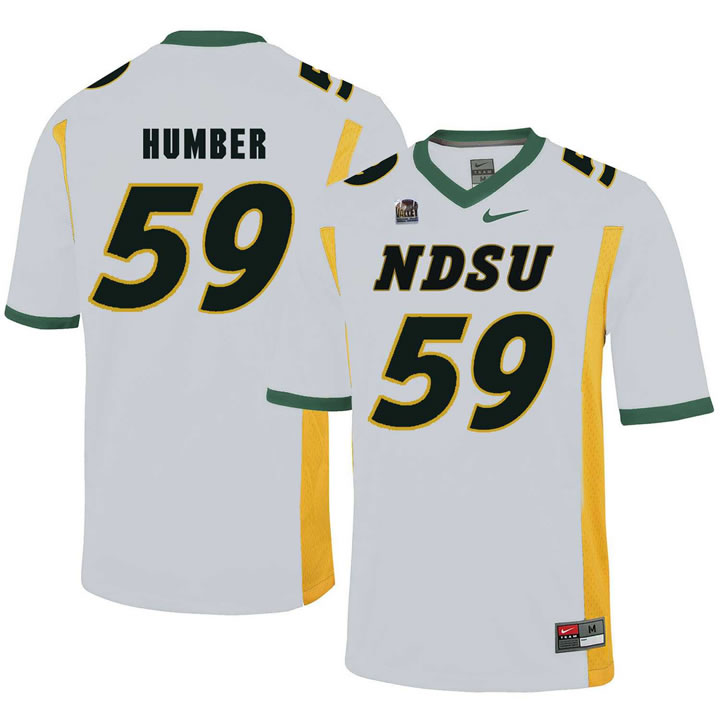 North Dakota State Bison 59 Ramon Humber White College Football Jersey Dzhi
