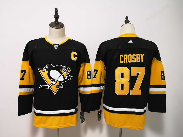 Youth Penguins 87 Sidney Crosby Adidas Stitched Jersey