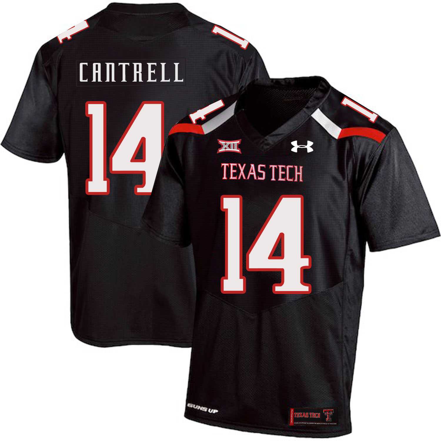 Texas Tech Red Raiders 14 Dylan Cantrell Black College Football Jersey Dzhi