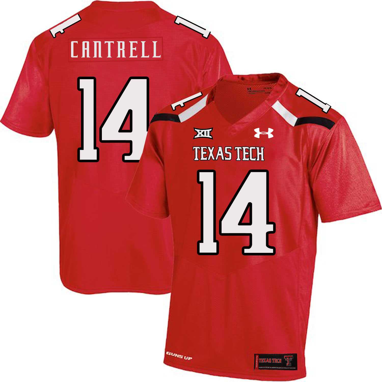 Texas Tech Red Raiders 14 Dylan Cantrell Red College Football Jersey Dzhi