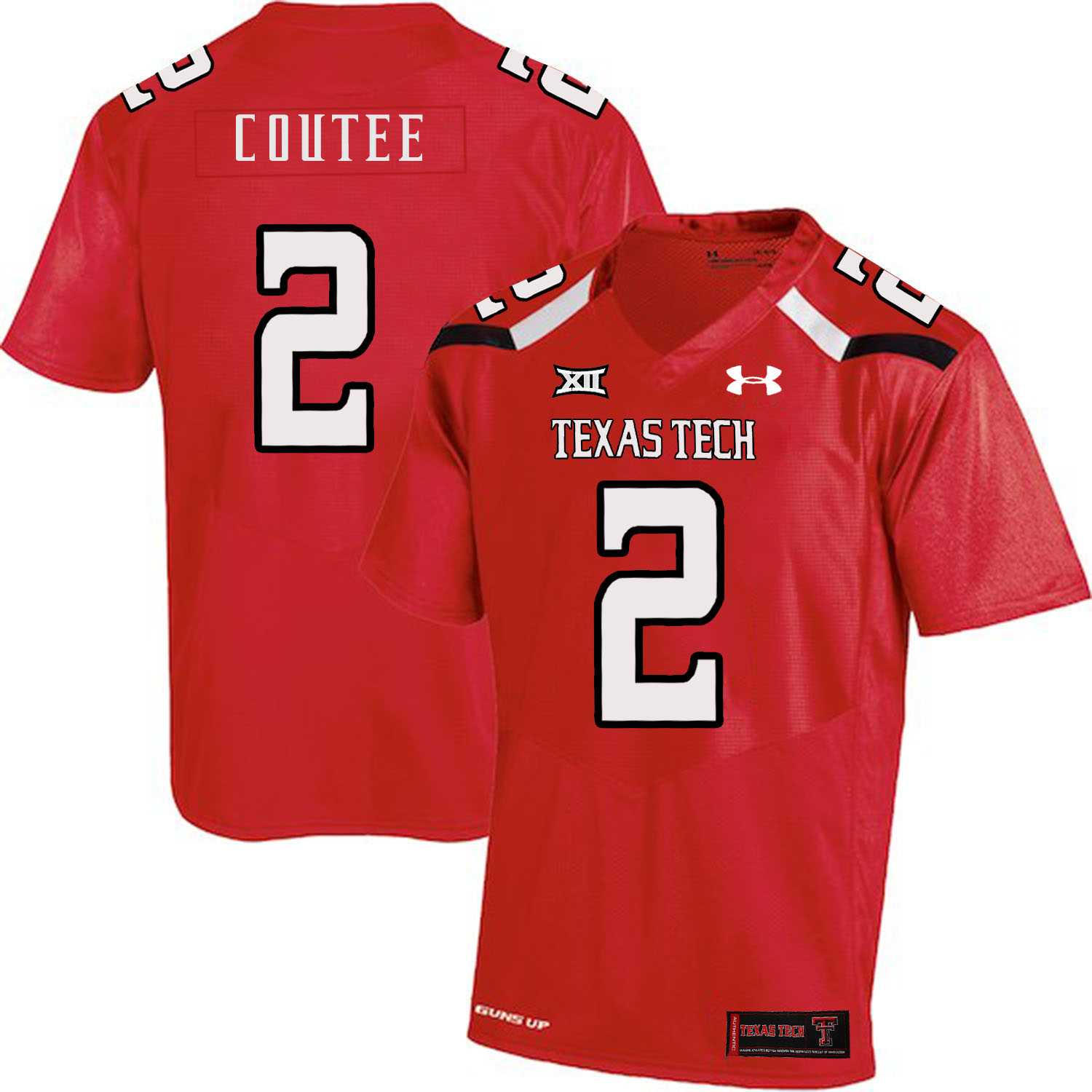 Texas Tech Red Raiders 2 Keke Coutee Red College Football Jersey Dzhi