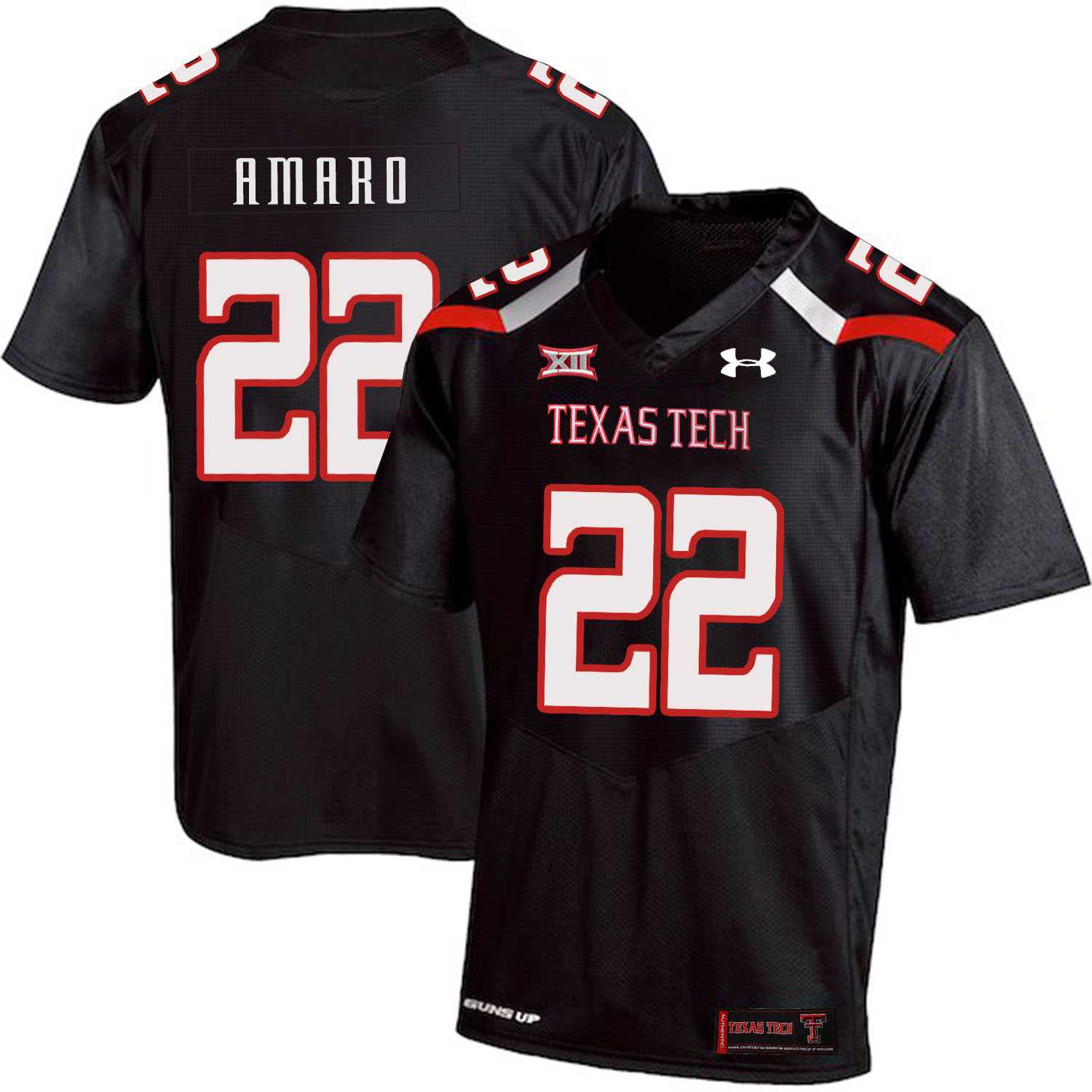 Texas Tech Red Raiders 22 Jace Amaro Black College Football Jersey Dzhi