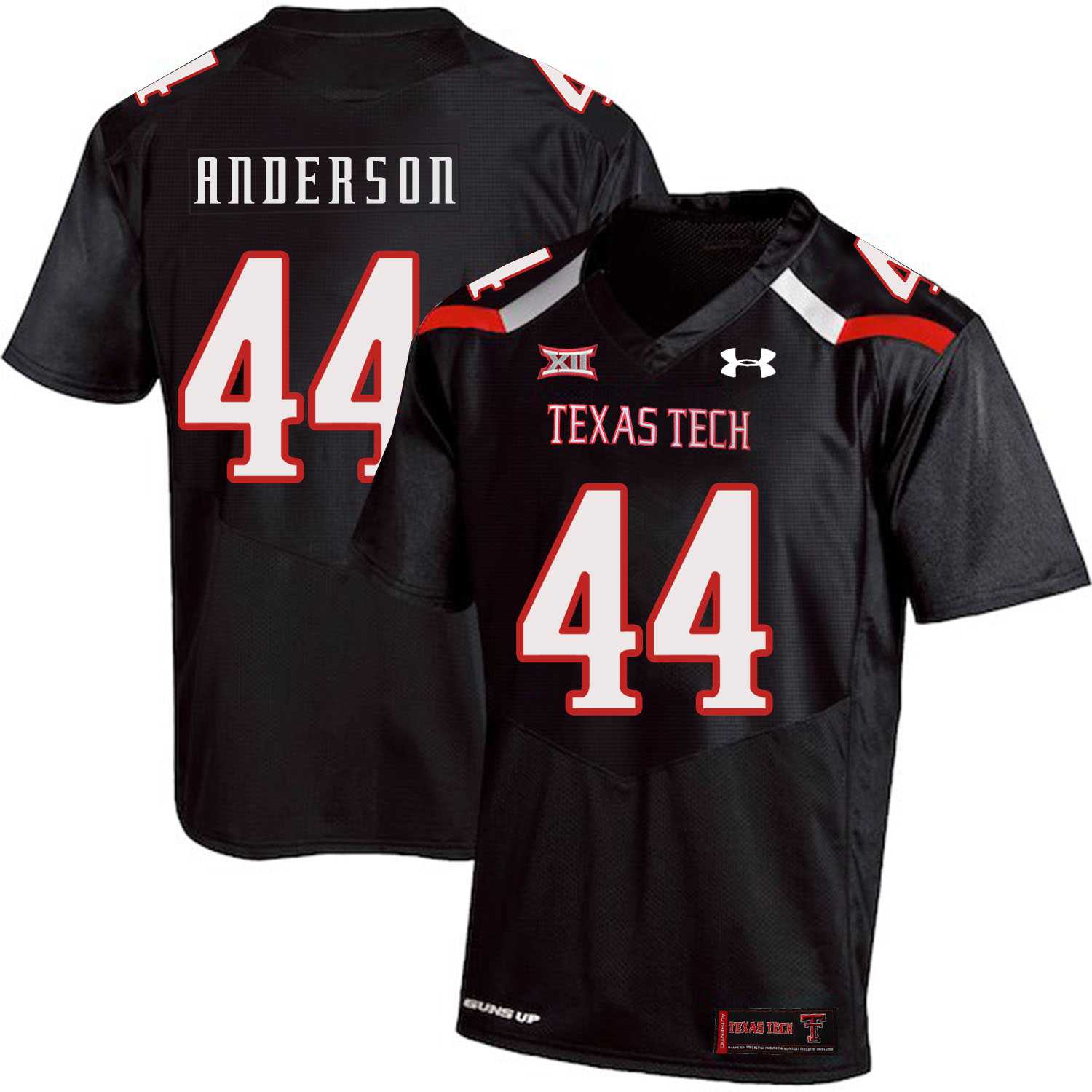 Texas Tech Red Raiders 44 Donny Anderson Black College Football Jersey Dzhi