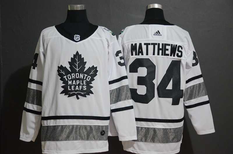 Maple Leafs 34 Auston Matthews White 2019 NHL All Star Adidas Jersey