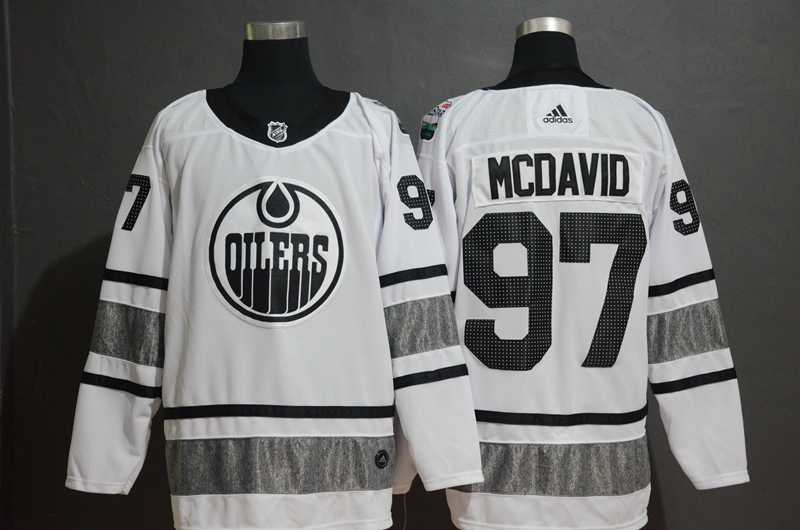 Oilers 97 Connor McDavid White 2019 NHL All Star Game Adidas Jersey
