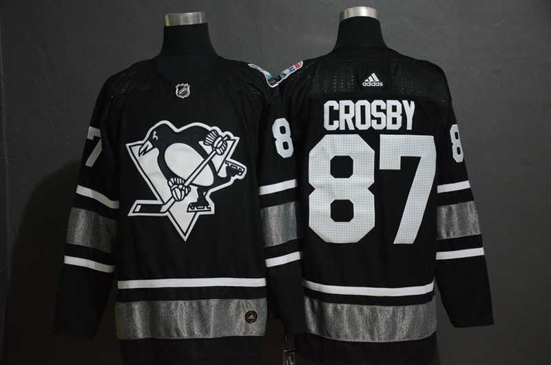 Penguins 87 Sidney Crosby Black 2019 NHL All Star Game Adidas Jersey