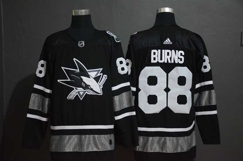 Sharks 88 Brent Burns Black 2019 NHL All Star Game Adidas Jersey
