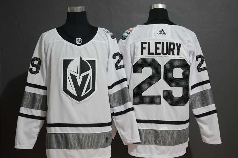 Vegas Golden Knights 29 Marc Andre Fleury White 2019 NHL All Star Game Adidas Jersey