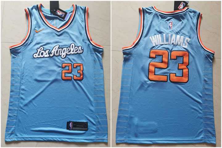 Clippers 23 Lou Williams Light Blue Nike Swingman Jersey
