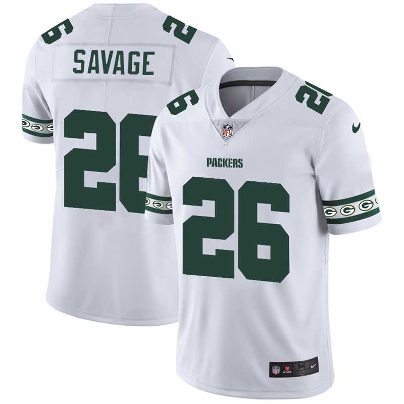 Nike Packers 26 Darnell Savage Jr. White Team Logos Fashion Vapor Limited Jersey Dyin