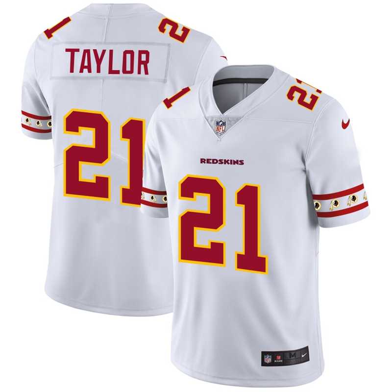 Nike Redskins 21 Sean Taylor White Team Logos Fashion Vapor Limited Jersey Dyin